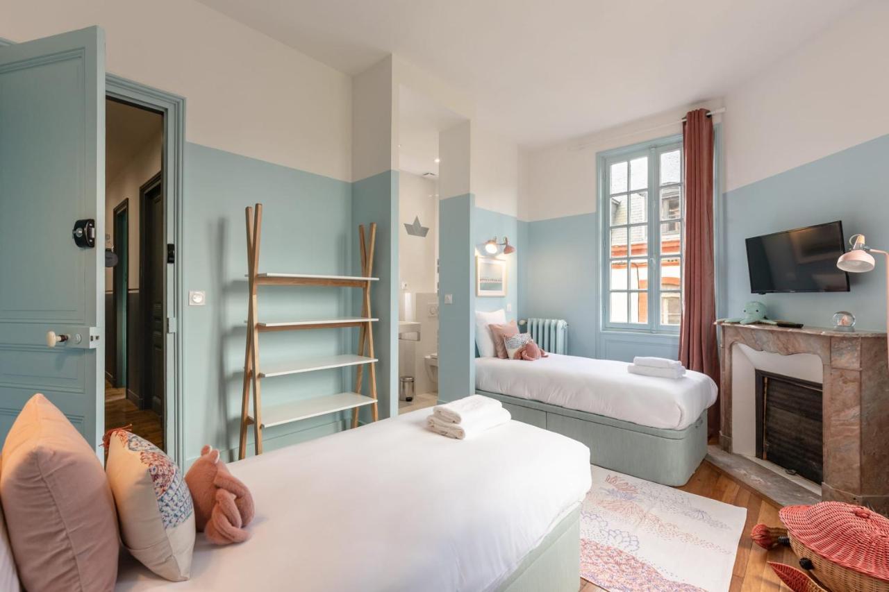 翁弗勒尔Le Manoir Des Embruns 14P - Location N1- Terrace- Public Parking 2 Min别墅 外观 照片