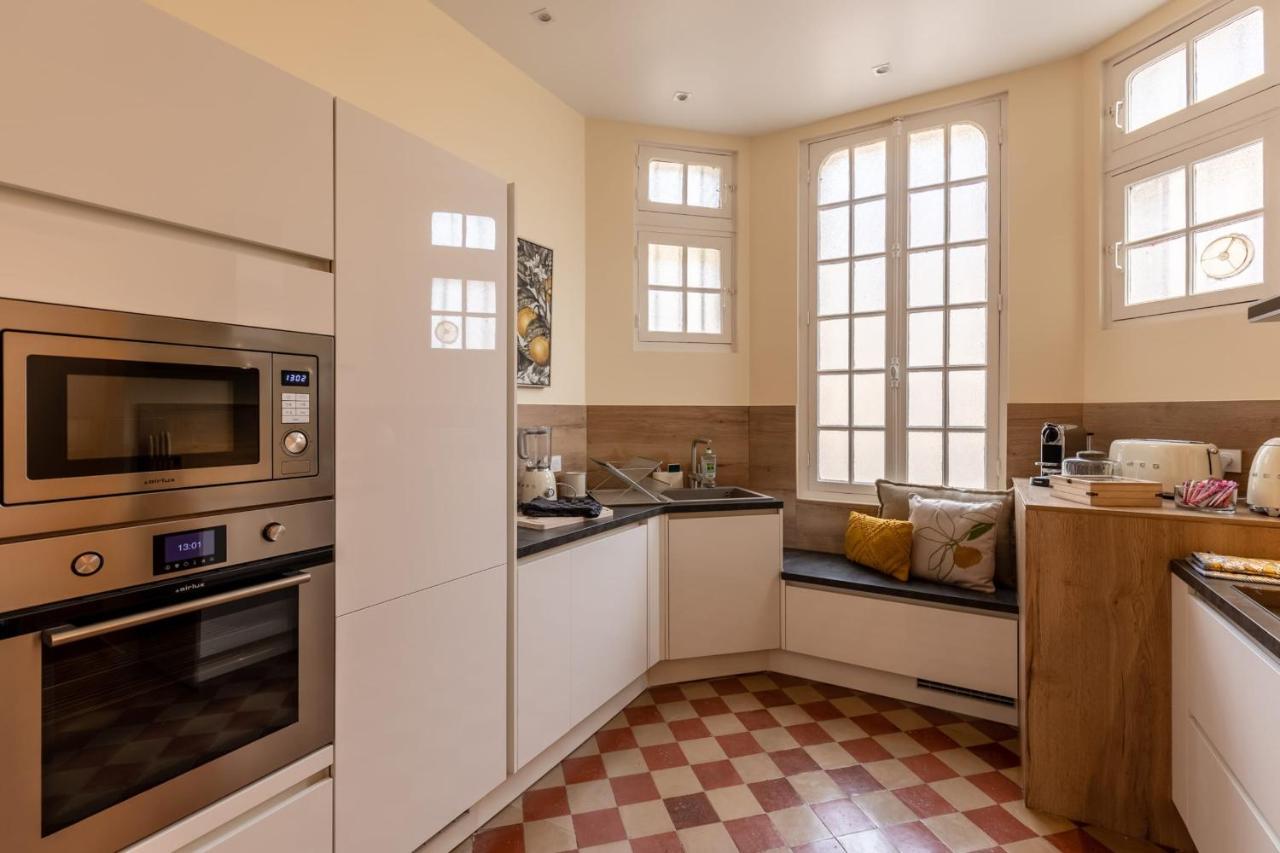 翁弗勒尔Le Manoir Des Embruns 14P - Location N1- Terrace- Public Parking 2 Min别墅 外观 照片