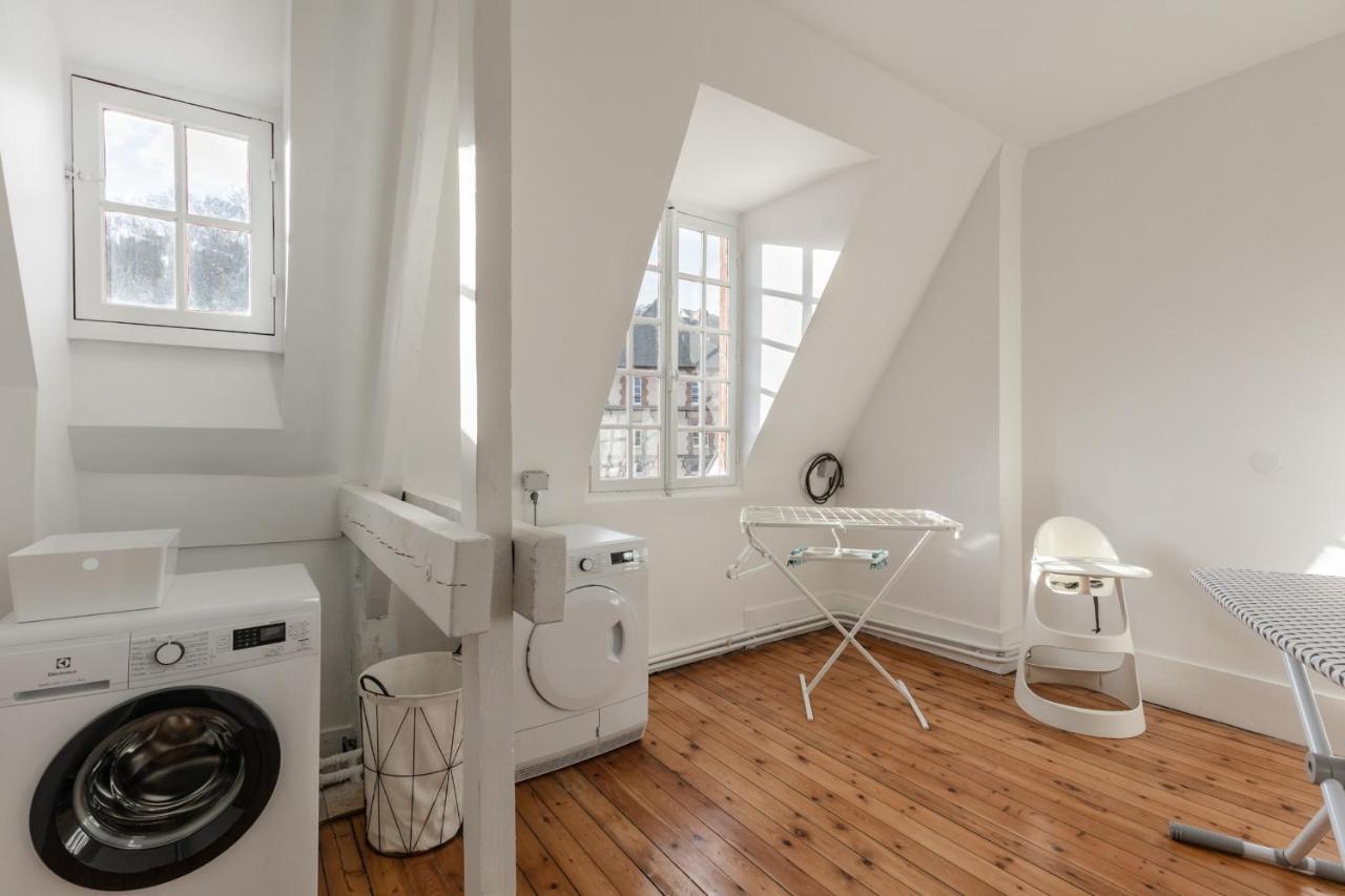 翁弗勒尔Le Manoir Des Embruns 14P - Location N1- Terrace- Public Parking 2 Min别墅 外观 照片
